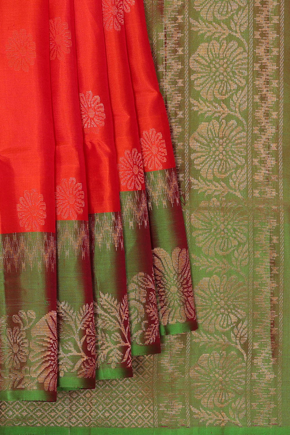 Image of Red Silk Saree
